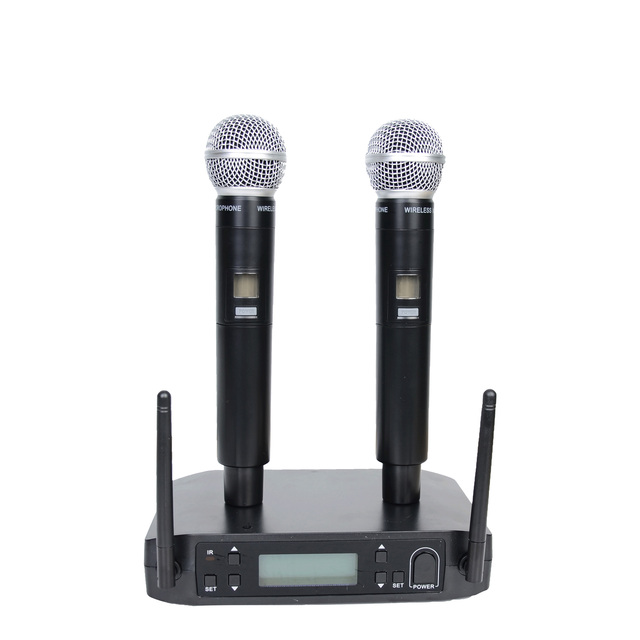 Accuracy Pro Audio UHF-120 Hot Sale Professional UHF Wireless Microphone System for Stage and Karaoke Handheld Mic Metal