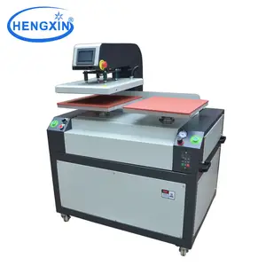 automatic double stations heat press machine with 40*50cm for t-shirt, fabric/crystals, wood/metal