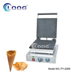Máquina para Hacer Conos de Helado y Waffles de Acero Inoxidable Eléctrica Goodloog, Máquina Comercial para Hacer Stroopwafels de 1750 W con Temporizador de Apagado Automático - Product Image 3