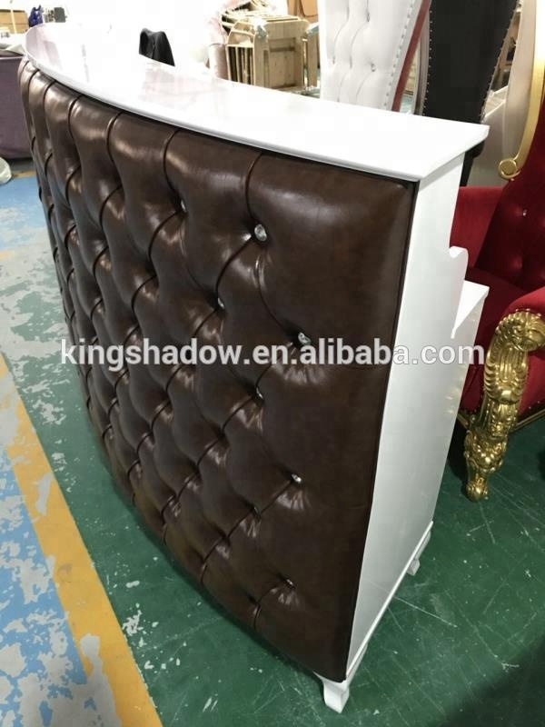 salon reception desk corner