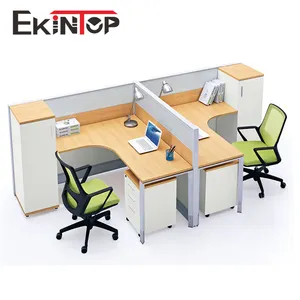 Ekintop Hot modern desk office used melamine + MDF finishing Pro office furniture supplier