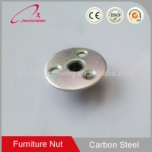 Verzinkte runde Basis Drei-Loch-Platte T-Mutter Schweiß einsatz t Muttern für Aluminium profil - Product Image 4
