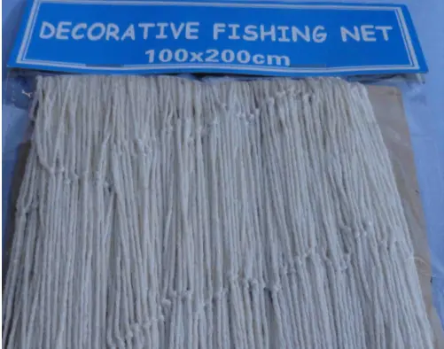 조개와 장식 항해 낚시 그물, redes de pesca decorativos con conchas marinas