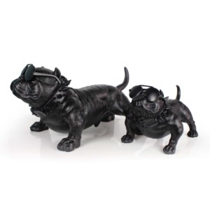 <span class=keywords><strong>Statue</strong></span> de chien noir, Figurine de <span class=keywords><strong>bouledogue</strong></span> français <span class=keywords><strong>anglais</strong></span> en résine - Product Image 6
