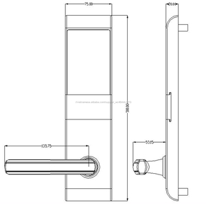 Waterproof Màn Hình Cảm Ứng Kỹ Thuật Số Mật Khẩu Điện Tử múi giờ kỹ thuật số ổ khóa cửa - Product Image 5