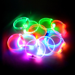 Wholesale Christmas Glow In The Dark lighted Led wedding bracelets for events - Product Image 1