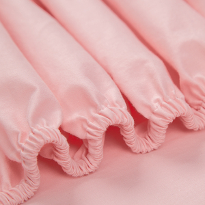 100% algodón de color rosa bebé <span class=keywords><strong>cuna</strong></span> hoja de cama de algodón - Product Image 6