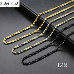 316L in acciaio inox oro/argento scatola catena <span class=keywords><strong>collana</strong></span> con chiusura aragosta classici Unisex gioielli risultati per matrimonio o regalo - Product Image 1