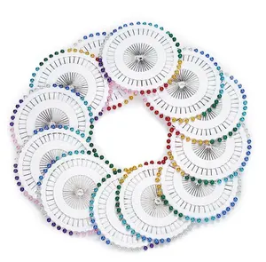 Arcobaleno Assortiti Colorato Decorativo Perla Pin Testa di Cucitura per Amazon