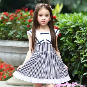 Neue Sommer Großhandel benutzer definierte Baby Girl Kleidung ärmellose Casual Fashion Plissee schöne Prinzessin Rock kleines Mädchen Kleid