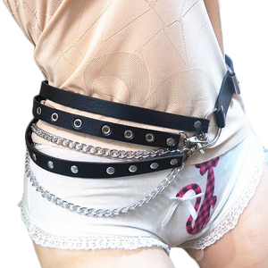 Punk Layered Chained Hip Goth <strong>Festival</strong> <strong>Belt</strong> - Product Image 3