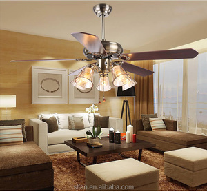 52 Inch Low Profile Bronze Finish Ceiling Fan <strong>Light</strong> with 5 Pieces Reversible Wood Blade <strong>Pull</strong> Cord Remote Control - Product Image 3