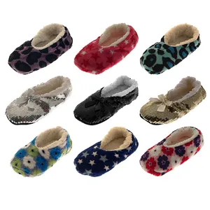 KT1-A589 gros adulte chaussettes mocassin à la mode tricoté pantoufle chaussettes avec semelle en caoutchouc pour adultes chaussons - Product Image 3