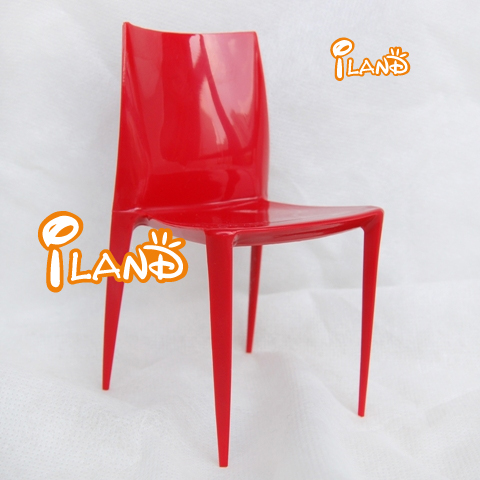 Масштаб 1:6, кукольная мебель, классический мини-стул, пластиковый кукольный боковой стул SL021C