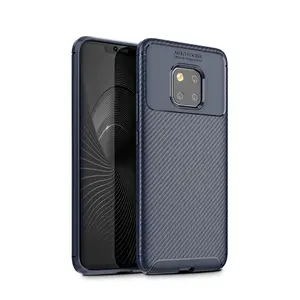 Shockproof Carbon Fiber Back Cover For Huawei Mate 20 Pro Carbon Fiber Slim Tpu Bumper Case Mobile Phone