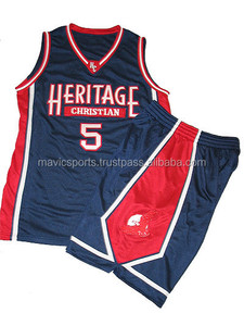 ชุดเครื่องแบบทีมเสื้อบาสเก็ตบอลพิมพ์ซับลิเมชันชุดบาสเก็ตบอลสำหรับเด็ก - Product Image 3