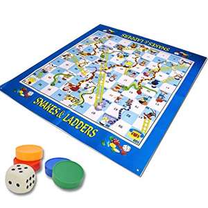 Slangen En Ladders Speelkleed Tapijt-Floor Board Game Super Giant Draagbare Set Omvat Dobbelstenen En Chips