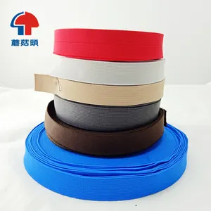 Thick elastic band braided webbing strap tape woven elastic fabric straps