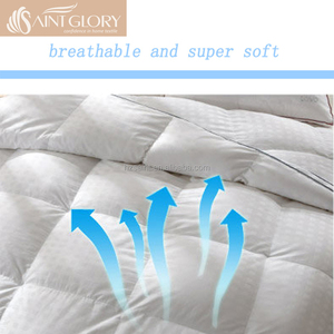 100% Premium Cotton 300 Thread Count Jacquard Royal 750 Fill Power Down Filling White Duck Down Feather Queen <strong>Bed</strong> <strong>Comforter</strong> - Product Image 2