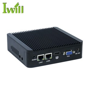 X86 mini ordenador sin ventilador J1900 Barebone mini <span class=keywords><strong>pc</strong></span> thin client con LAN dual - Product Image 4