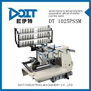 DT 1025 MAPS hemming e quilting muti-agulha da máquina de costura industrial com franzido