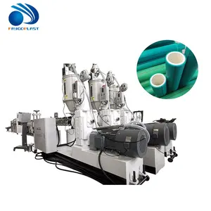Máquina de coextrusión de tubos de fibra de vidrio, línea de producción de plástico, PPR