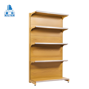 Supermercado usado de alambre de metal única/doble sideshelf rack tienda de comestibles de visualización farmacia rack estantes de acero a mercado - Product Image 3