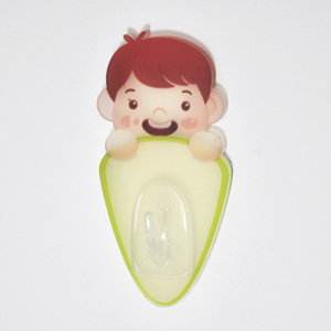 Cute Girl Design Acrylic Clothing <b>Hook</b> Single <b>Plastic</b> Adhesive - Product Image 5