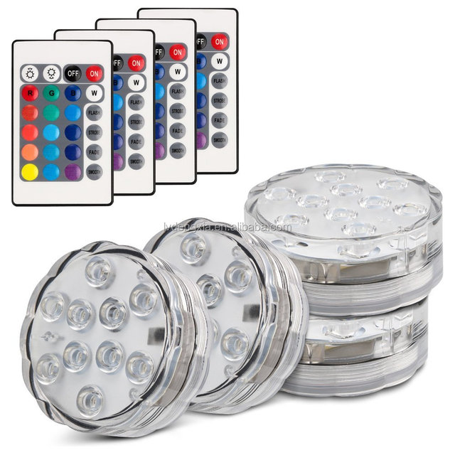 Best Sellers Event Decoration Mini Submersible Led Lights 12v Waterproof Ip68 Pool Lights for Party/wedding Decoration