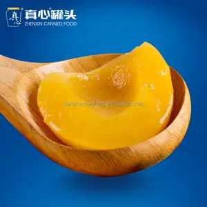 Marca Famosa della cina Delicious Fresh Dello Zhenxin in Scatola Pesca Gialla Metà in luce Sciroppo 425g