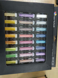 Großhandel 2025 Hot Selling <span class=keywords><strong>24</strong></span> Farben Deluxe <span class=keywords><strong>Glitter</strong></span> Shake Gläser Set-Extra feiner <span class=keywords><strong>Glitter</strong></span> in großen 10 gramm Flaschen