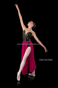 Contactar proveedor nueva llegada alta calidad Hamlet lyrical lento Oliva moderna rojo traje de la danza - Product Image 3