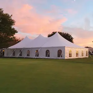 300 kişilik dış mekan çadırları olaylar için yüksek tepe kutup düğün çadırları satılık festivali çadır yan duvarları ile