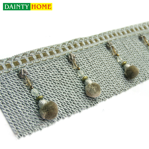 Accesorios textiles moda pompom Franja para <span class=keywords><strong>cortinas</strong></span> - Product Image 1