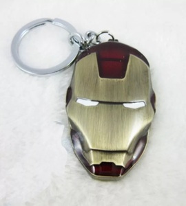 2020 Personalized Custom Logo Metal Character Design Tag Keychain Iron <strong>Man</strong> <strong>Key</strong> <strong>Ring</strong> - Product Image 6