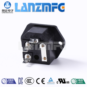 LZ-14-F1 10A 250V ปลั๊กไฟแบบ 3 ขา พร้อมฟิวส์ในตัว ช่องเสียบ IEC <span class=keywords><strong>C14</strong></span> พร้อมฟิวส์แบบ IEC และสกรู - Product Image 3
