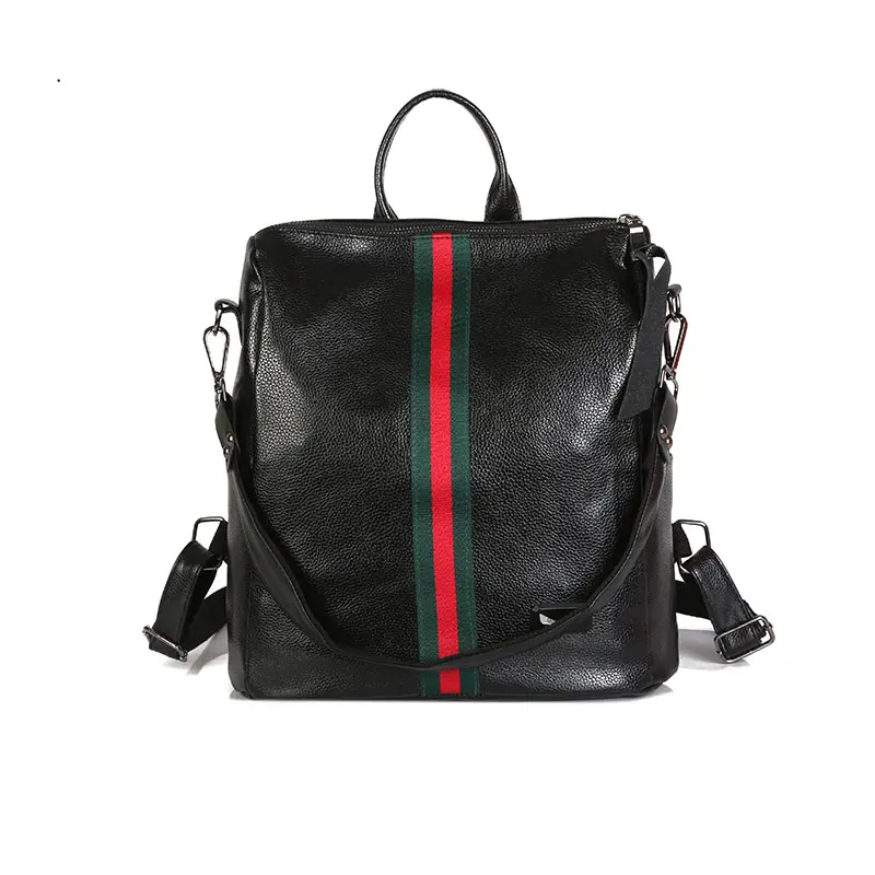 2018 custom brand high quality stylish women PU leather backpack travelling backpack