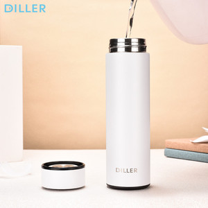 Diller empresa botella de agua de acero inoxidable de doble pared termo vacío botella Infusor de té - Product Image 5
