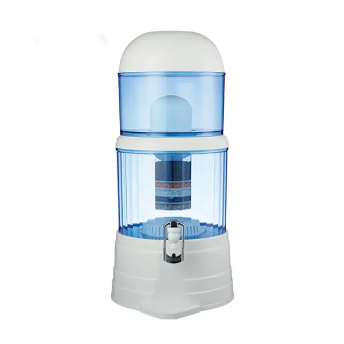 Неэлектрический очиститель воды 14L, низкая цена, с керамическим фильтром, картридж с фильтром, минеральный фильтр