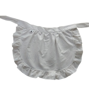Joli <span class=keywords><strong>tablier</strong></span> <span class=keywords><strong>de</strong></span> femme <span class=keywords><strong>de</strong></span> chambre en coton 100% blanc, <span class=keywords><strong>tablier</strong></span> <span class=keywords><strong>de</strong></span> taille pour femme - Product Image 4