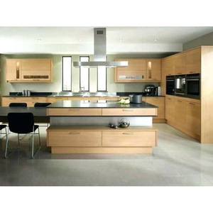 Sang trọng phẳng phía trước tủ bếp đơn giản cài đặt Laminate nhựa nhân tạo đá cẩm thạch bàn MDF vòi ngăn kéo giỏ - Product Image 2