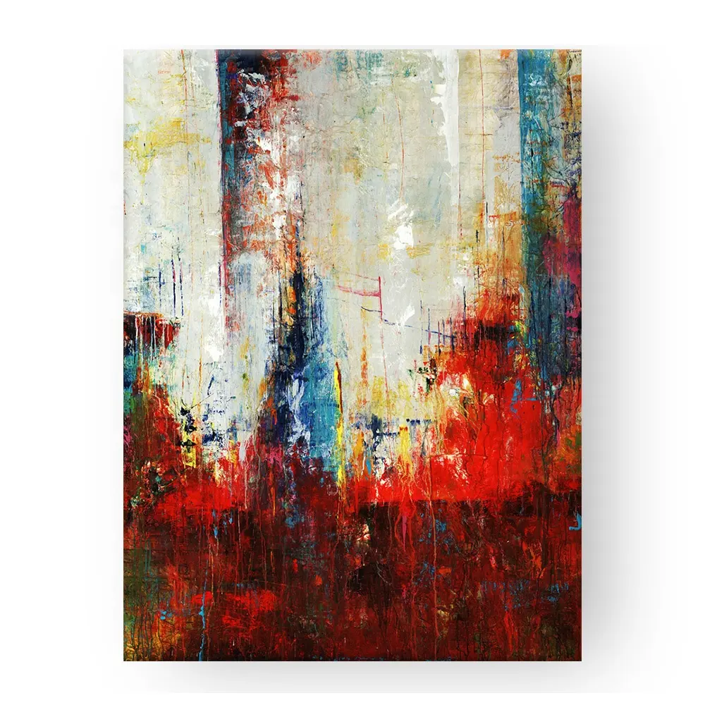 Abstracte Kunst Stof Canvas Pure Handgeschilderde Olieverf Voor Woonkamer Decor