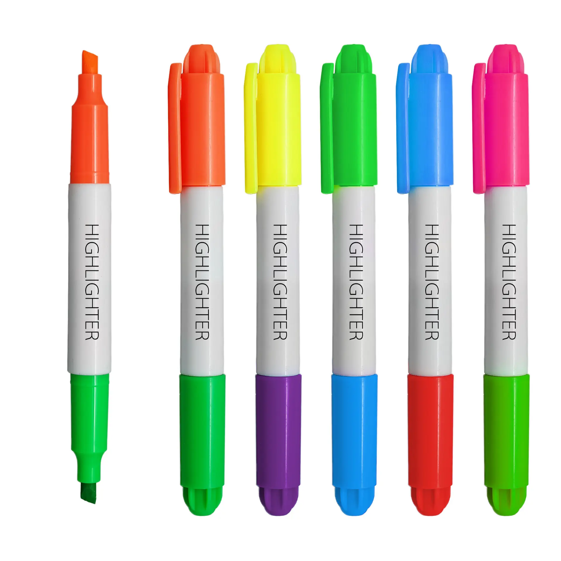 שני טיפים שונים צבע מודפס בית ספר שימוש 2 צבע סימון סמן עט
