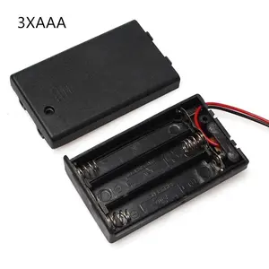 3AAA Three quarters 18650 3.7V Lithium Battery Holder with cap