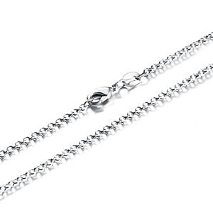 01 Collar de <span class=keywords><strong>cadena</strong></span> de plata de Plata de Ley 925 chapado en oro disponible para los hombres y las mujeres joyería personalizada - Product Image 3