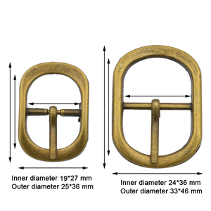 卸売亜鉛合金アンティーク真鍮ベルトバックル用ベルトアクセサリー - Product Image 6