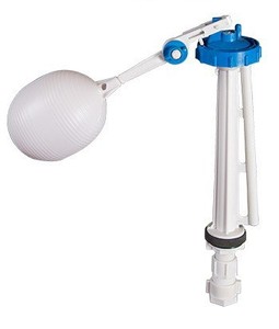 Onderzijde gemonteerde g 1/2 toilet stortbakinlaatklep met verstelbare kogelkraan - Product Image 1