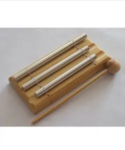 Carillon professionnel de barre de table 20 tons, instrument de percussion  musical à une rangée de 20 barres, avec bâton de support en bois (couleur 