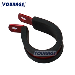 Collier de serrage en <span class=keywords><strong>acier</strong></span> inoxydable 304 Fourage, doublé de caoutchouc, <span class=keywords><strong>pour</strong></span> le montage de câbles, de tuyaux ou de fils - Product Image 1