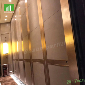 DIVISORIOS MÓVILES PARA SALA DE REUNIONES DE HOTEL DE 5 ESTRELLAS, PUERTA CORREDIZA, DIVISORIO MODERNO DE ALUMINIO CON AISLAMIENTO ACÚSTICO Y RESISTENTE AL FUEGO - Product Image 4
